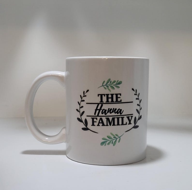 Personalized Custom Mug with Family Name